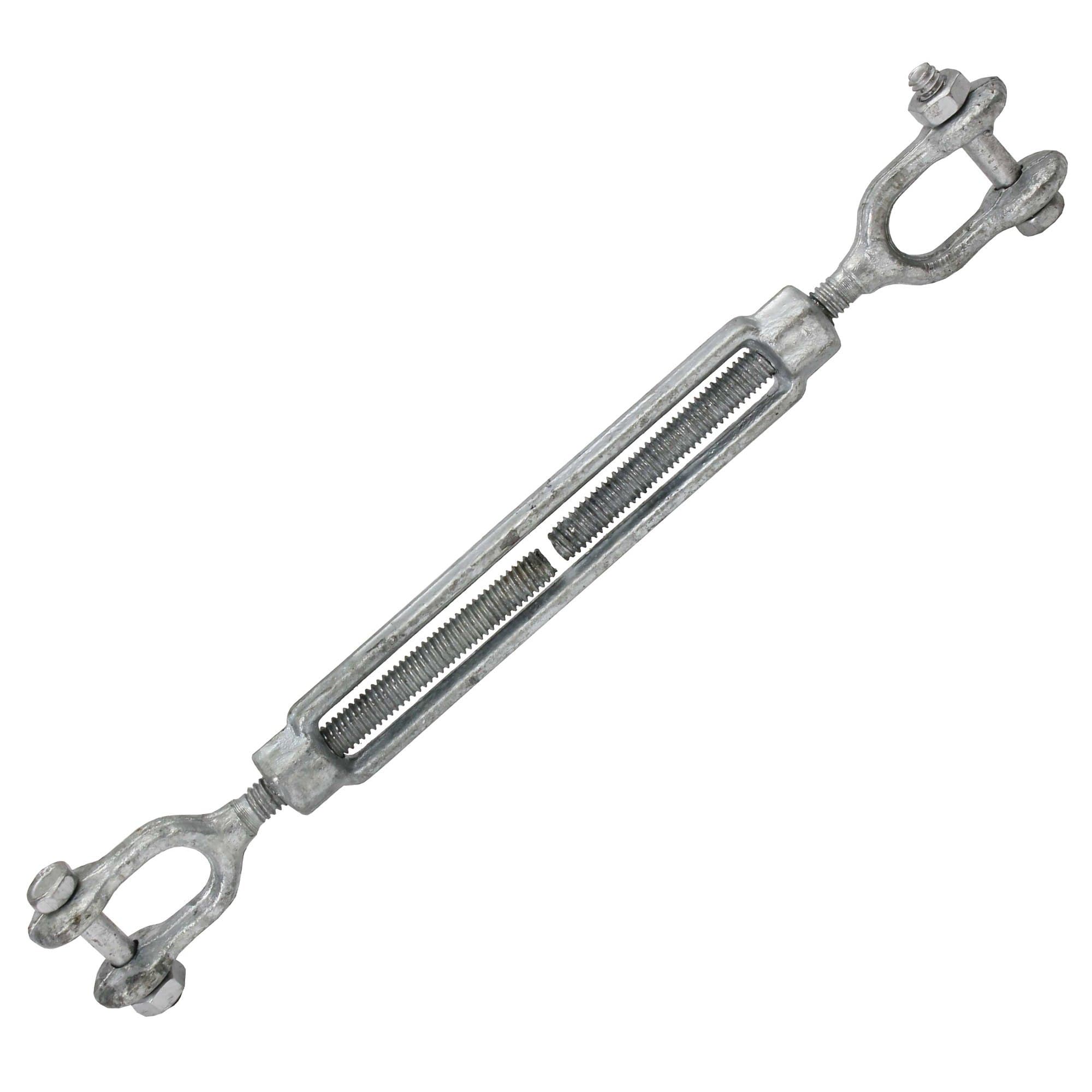 Turnbuckle US Federal Spec RR-T-301 — drop-forged body with jaw end-fittings